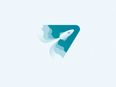 Rocket in Space cosmos design icon logo logotype rocket sign space start startup