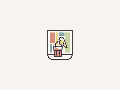 Parrot for smoothie bar design icon logo logotype parrot sign