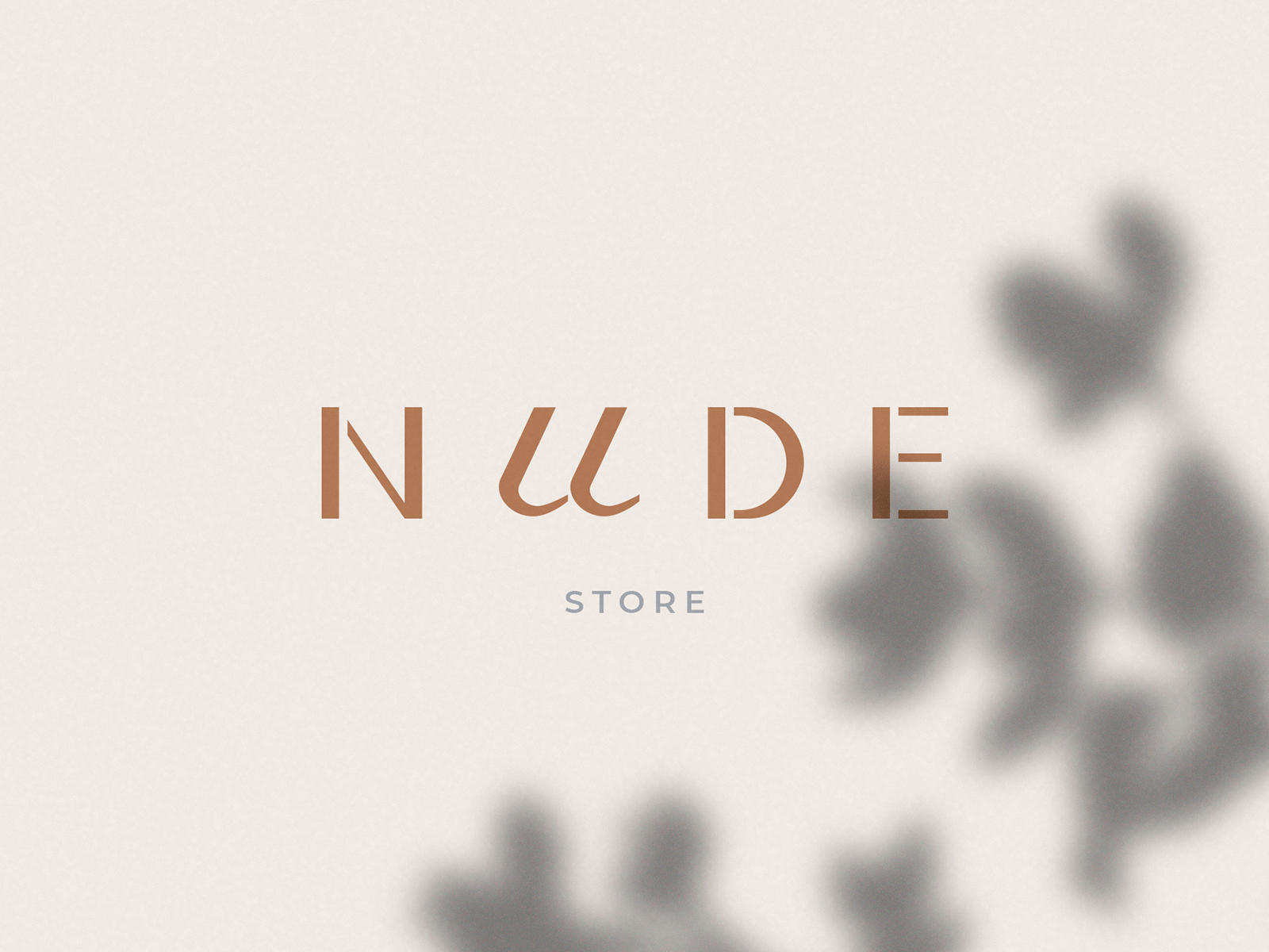 nude design logo logotype