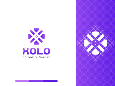 Xolo   - X Shape Modern Logo Design for Botanical Company