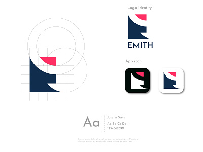 Abstract Logo - Emith Logo Identity for Construction Company