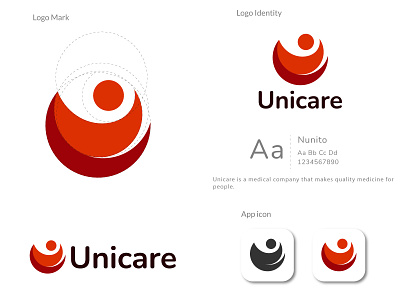 Abstract Logo - Unicare Abstract Logo Design for Medical Company