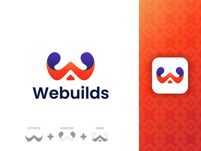 Modern Logo - Webuilds Modern W Logo for Construction Company