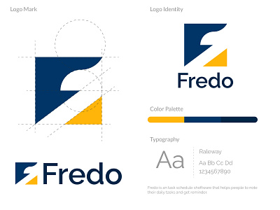 Abstract Logo - Fredo Abstract Logo for Task Management App abstract logo branding branding design business logo f letter logo f logo grid logo icon design logo design logo design branding logodesign logofolio2021 logos logotrends2021 logotype minimal minimalist logo modern logo simple logo visual identity