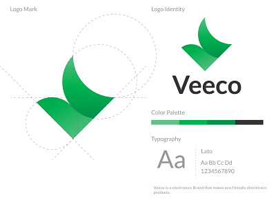 V Modern Logo - Veeco Modern Logo for Eco Frendly Company