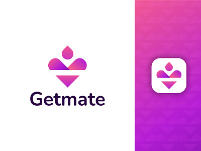 Modern Logo - Getmate Modern Logo Design for Dating App