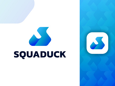 S Letter Logo - SquaDuck Modern Logo Design | App Icon