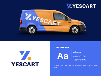 Y lettermark - YESCART Abstract Logo Design | Shop Logo