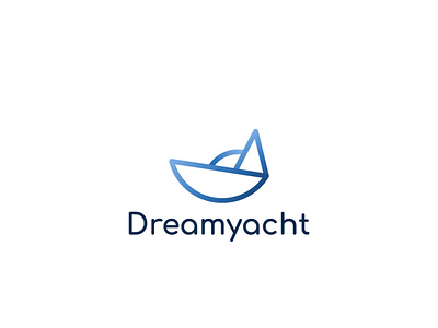 Boat Logo - Dreamyacht Minimal Logo Design | App Icon