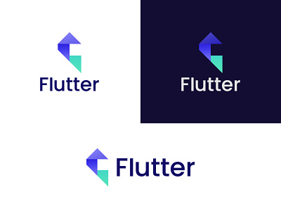 F Modern Logo - Flutter Modern Logo Design for Real Estate