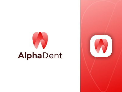 Dental Modern Logo - AlphaDent Modern Logo for Dental Clinic a letter logo a modern logo branding branding design business logo dental logo icon design logo logo design logo design branding logodesign logofolio2021 logos logotrends2021 logotype minimalist logo modern modern logo tooth logo visual identity