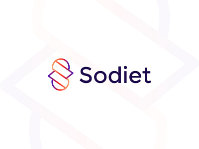 S Modern Logo - Sodiet Modern Logo Design for Diet App