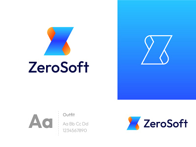 Z Modern Logo - Zerosoft Modern Logo Design for Software Company