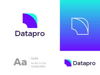 D Modern Logo - Datapro Modern Logo Design for Data management