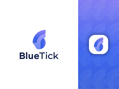 Bluetick Logo | Software logo | b modern Logo | letter b Logo