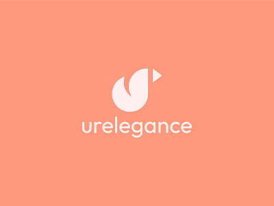 Ur Elegance | Beauty logo | Flat Logo | Minimalist Logo | U logo