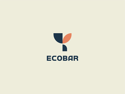 Ecobar Logo | Bar logo | Flat Logo | Minimalist Logo | Club logo