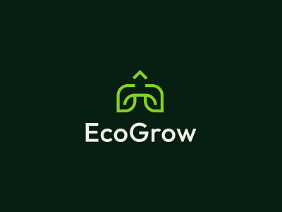 eco logo, organic logo, grow logo, minimalist logo