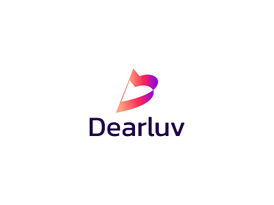 Dearluv Modern Logo | Love logo | D letter logo
