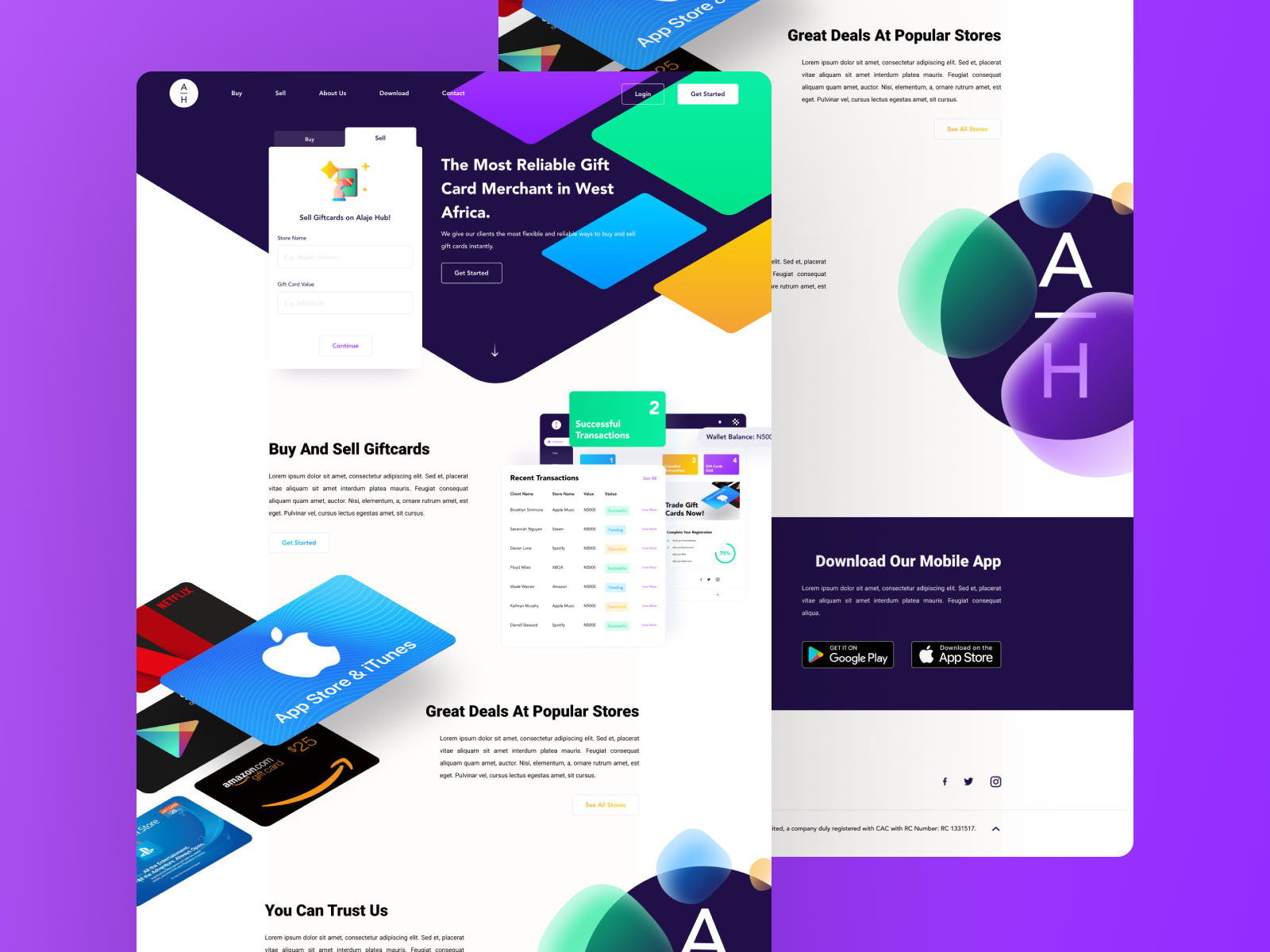 Alaje Hub - Landing Page by Mosope Coker on Dribbble