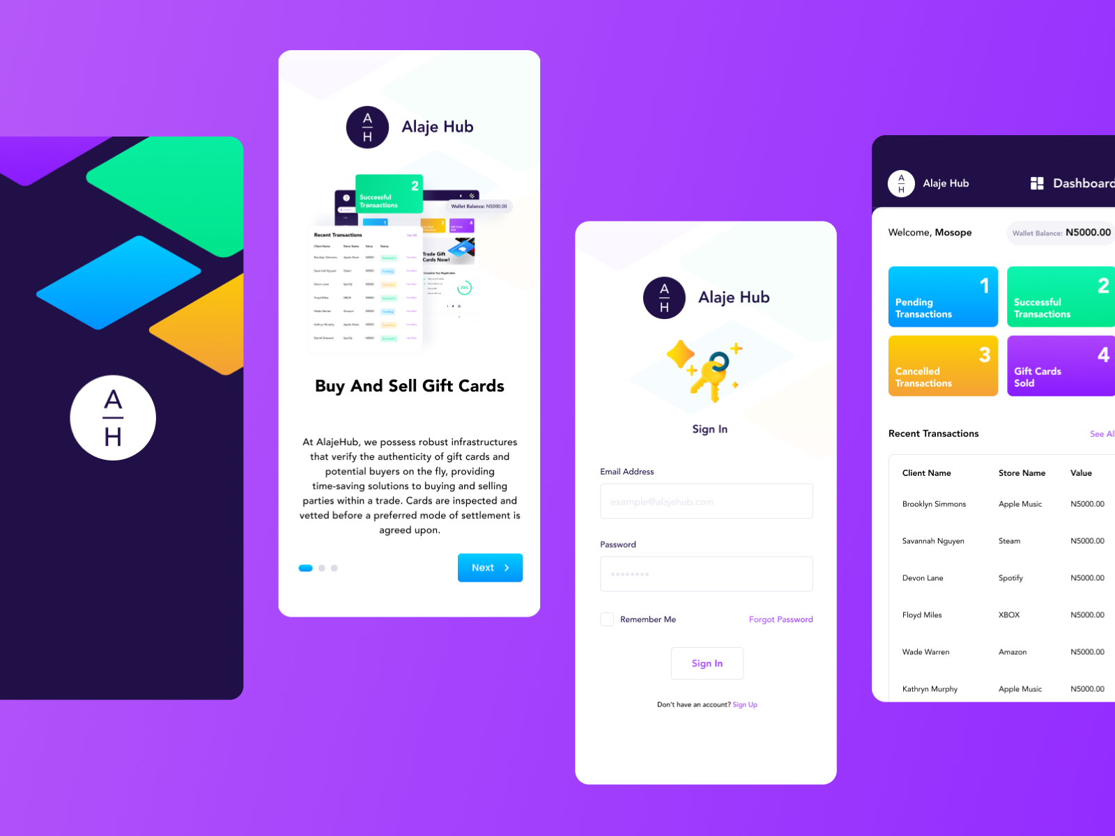 Alaje Hub - Mobile App by Mosope Coker on Dribbble