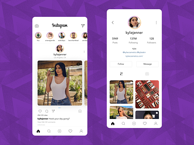Instagram Mobile App Redesign Concept