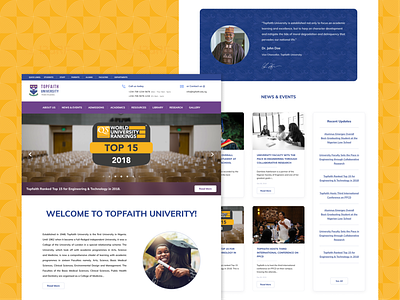 University Website Concept
