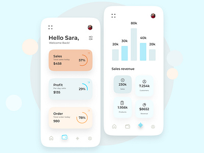 Financial app design