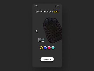 Sprint School Bag.