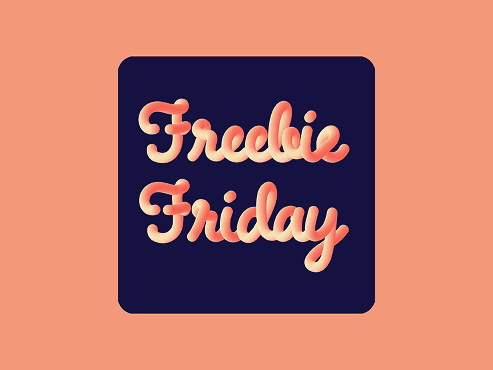 Freebie Friday graphic design illustration typography