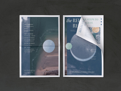 The Relaxation Response graphic design print publication