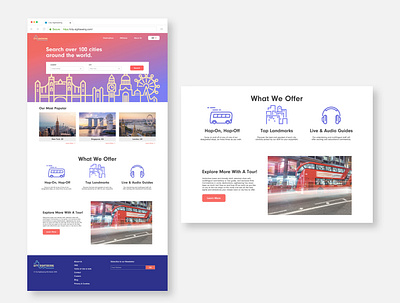 City Sightseeing Website branding design ui website