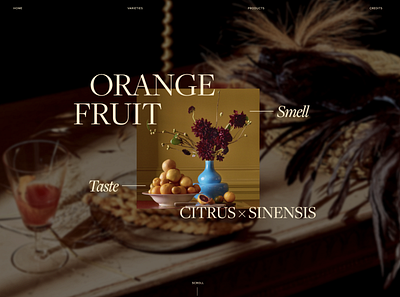 Citrus x Sinensis Microsite design ui website