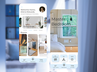 Smart Home App app applicaiton design smart smart home smart house ui user interface userexperience ux