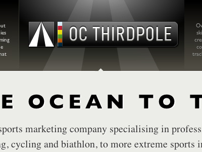 OC ThirdPole new logo dark design gill sans grey logo website