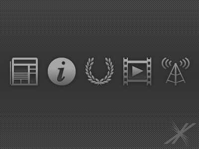 ESS APP iOS Tab Icons 3gs 4 gui icon ios ipad iphone tab ui
