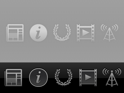 ESS APP iOS Tab Icons V2 3gs gui icon icons ios ipad iphone tab ui