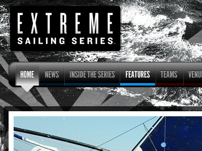 Extreme Sailing Series black boat extreme sailing series water