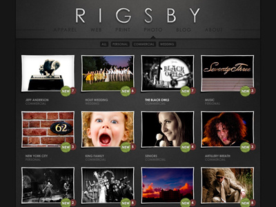 Rigsby.com Photo design jeff jeff rigsby photography portfolio rigsby site web