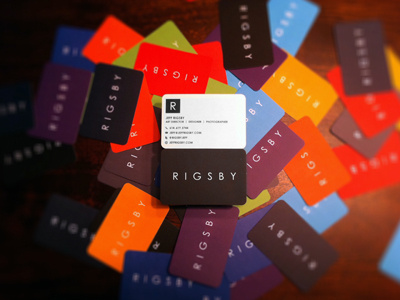 RIGSBY Business Cards branding business card design identity jeff jeff rigsby logo print rigsby type typography
