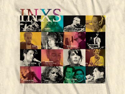 INXS T-Shirt Design band design graphic graphic tee inxs jeff jeff rigsby merch music photo rigsby simple t-shirt