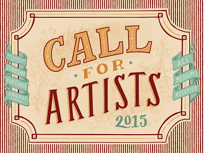 Call For Artist artist banners call to action hand lettering lettering victorian