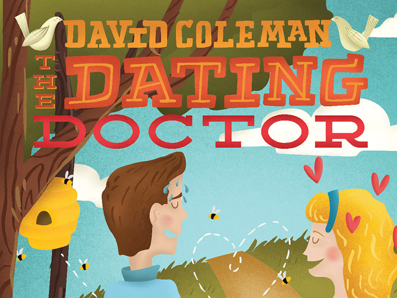 the Dating Doctor lettering illustration dating doctor hand lettering hand type