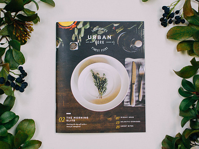 Urban Fork Magazine editorial food grid layout magazine sacramento