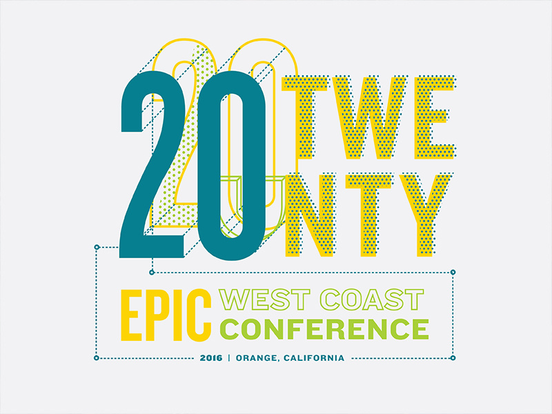 Epic Conference Shirt Final screen print dynamic 2020 dimensional 3d conference epic