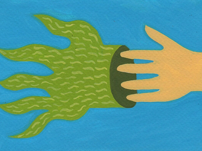 Wear gloves illustration painting
