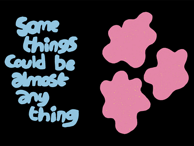 Things abstract illustration typography