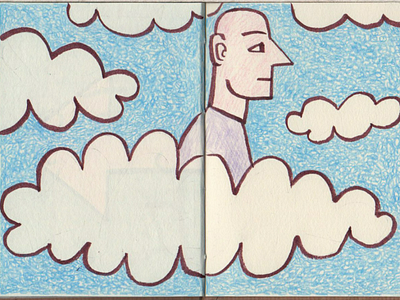 There will be clouds drawing illustration sketchbook