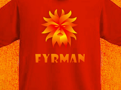 Fyrman fire fireman fyrman logo sun tshirt