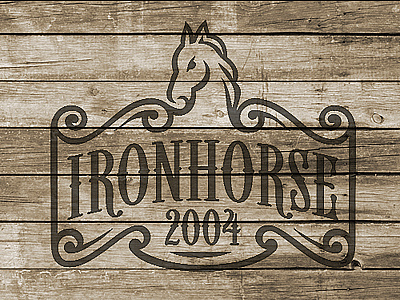 IRONHORSE 2004 font ironhorse logo typography